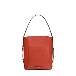 Hobo Bag Donna THE BRIDGE linea Gemma in Pelle Arancio Bruciato