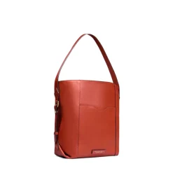 Hobo Bag Donna THE BRIDGE linea Gemma in Pelle Arancio Bruciato
