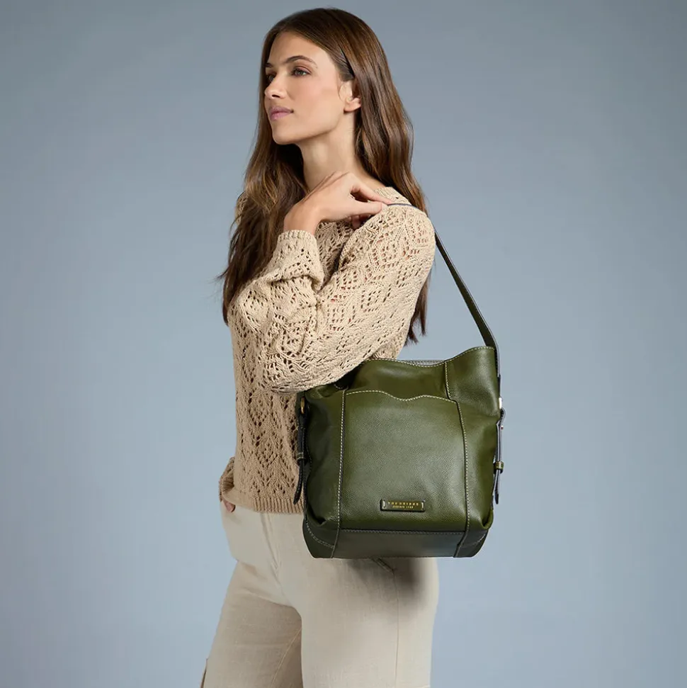 Hobo Bag Donna THE BRIDGE linea Gemma in Pelle Marrone