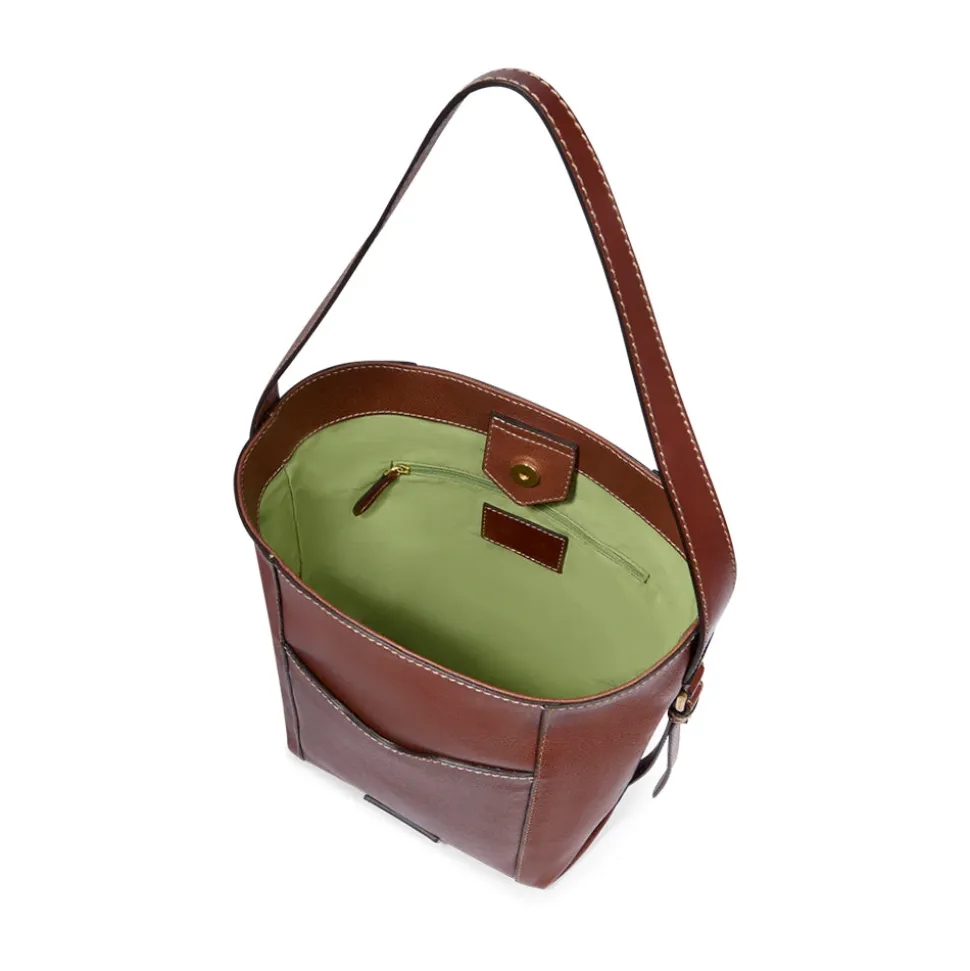 Hobo Bag Donna THE BRIDGE linea Gemma in Pelle Marrone