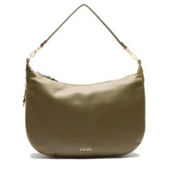Hobo Bag Large con Tracolla LIU JO Better effetto Bottalato Army Green
