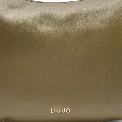 Hobo Bag Large con Tracolla LIU JO Better effetto Bottalato Army Green