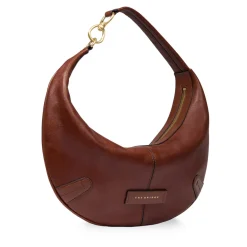 Hobo Bag Media THE BRIDGE linea Flavia in Pelle Marrone