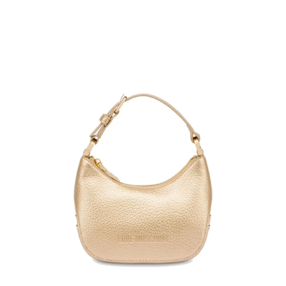 Hobo Bag Small LOVE MOSCHINO linea Giant Logo color Oro