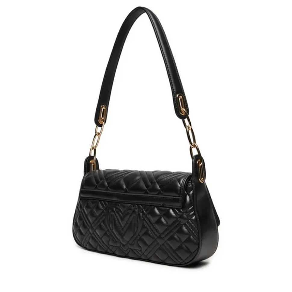 Hobo Bag Trapuntata LOVE MOSCHINO linea Lettering Logo colore Nero