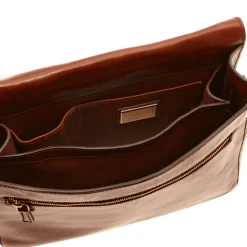 Messenger Uomo THE BRIDGE in Pelle Marrone linea Story