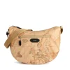Mezzaluna Grande a Tracolla 1A Classe Alviero Martini linea Social Fusion Geo Classic e Nero LB99