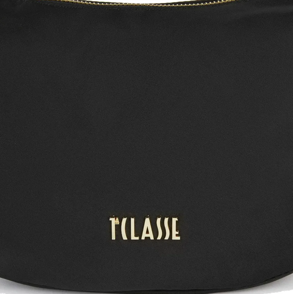 Mezzaluna Piccola a Tracolla 1A Classe Alviero Martini linea Nylon Eco Vibe Nero GZ67
