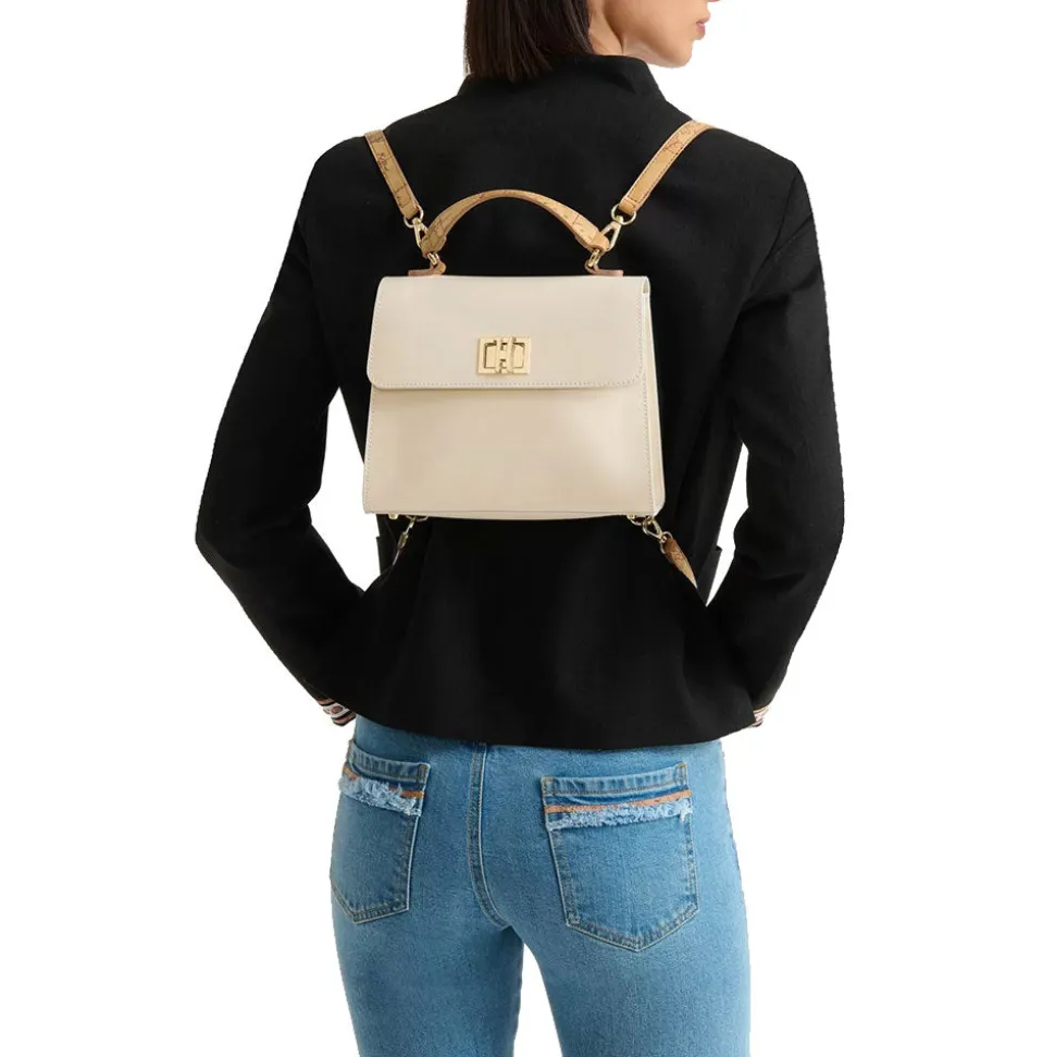 Mini Tote 1A Classe Alviero Martini linea Elegance Coast in Pelle Avorio LC07