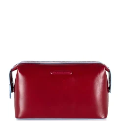 Necessaire PIQUADRO In Pelle Rossa Linea Blue Square - BY3851B2