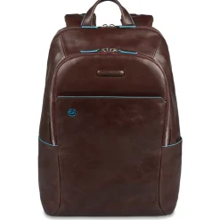 PIQUADRO Zaino Porta Pc 14" - linea Blue Square Pelle Mogano CA3214B2