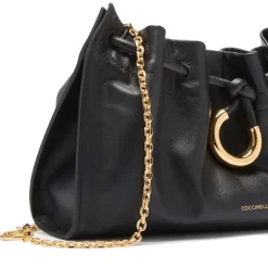 Pochette Donna COCCINELLE in Pelle Liscia Linea Isabella Colore Nero