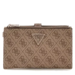 Pochette Donna Portacarte e Portatelefono GUESS linea Noreen Colore Latte Logo