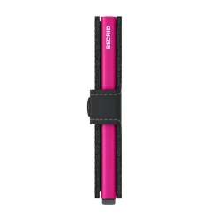 Porta Carte con Clip SECRID linea Miniwallet Matte Black e Fuchsia con RFID