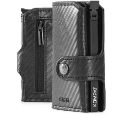 Portacarte KOMPAT linea Kompat X con RFID Colore Nero Carbon