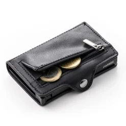 Portacarte KOMPAT linea Kompat S con RFID Colore Nero Carbon