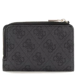 Portacarte Piccolo GUESS Chiuso con Clip Linea Laurel Colore Coal Logo