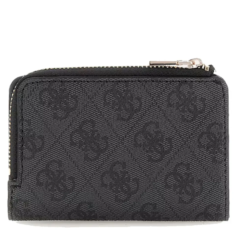 Portacarte Piccolo GUESS Chiuso con Clip Linea Laurel Colore Coal Logo