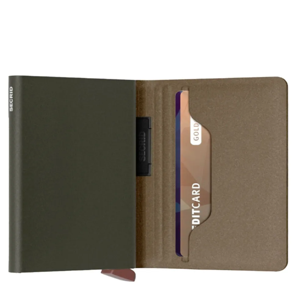 Porta Carte SECRID linea Liba colore Green Orange con RFID