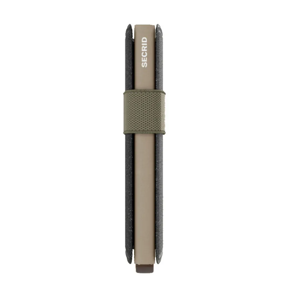 Porta Carte SECRID linea Liba colore Black Olive con RFID