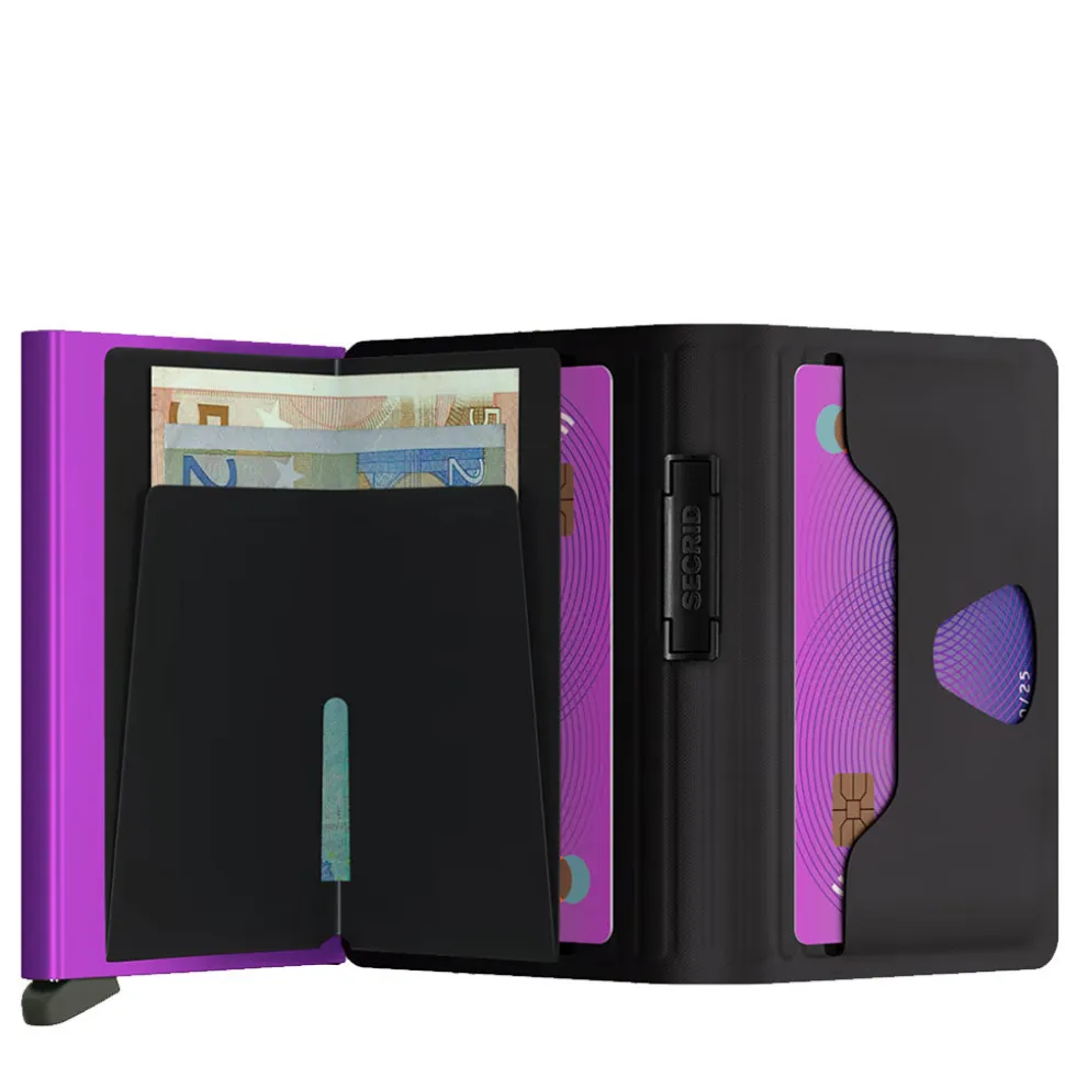 Porta Carte SECRID linea TPU colore Black-Fuchsia con RFID