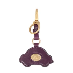 Portachiavi con Macchina THE BRIDGE linea Duccio in Pelle Viola