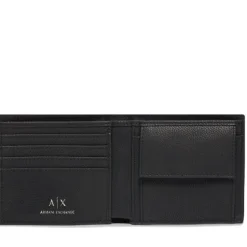 Portafoglio con Portamonete ARMANI EXCHANGE in Pelle Nera
