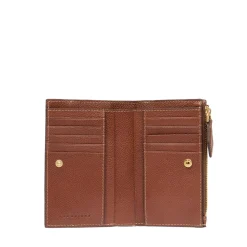 Portafoglio Donna con Bottone THE BRIDGE linea Gemma in Pelle Marrone