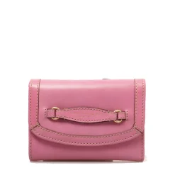 Portafoglio Donna con Bottone THE BRIDGE linea Bettina in Pelle Rosa Lipstick
