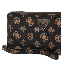 Portafoglio Donna GUESS Chiuso con Zip Linea Laurel colore Mocha Logo