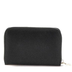 Portafoglio Donna GUESS Chiuso con Zip Linea Laurel Colore Nero Misura Media
