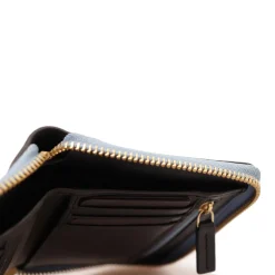 Portafoglio Donna Medio Zip Around THE BRIDGE linea Chiara in Pelle Nera