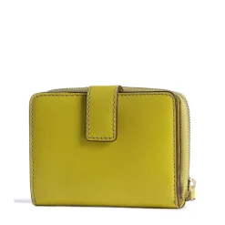 Portafoglio Donna Piccolo Zip Around THE BRIDGE linea Lucrezia in Pelle color Lime