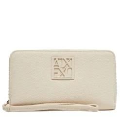 Portafoglio Donna Zip Around ARMANI EXCHANGE colore Off White