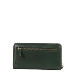 Portafoglio Donna Zip Around THE BRIDGE linea Lucrezia in Pelle Verde Inglese
