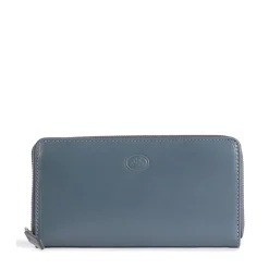 Portafoglio Donna Zip Around THE BRIDGE linea Story in Pelle Ceruleo