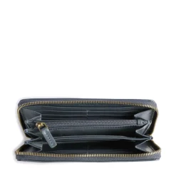 Portafoglio Donna Zip Around THE BRIDGE linea Story in Pelle Ceruleo
