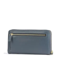 Portafoglio Donna Zip Around THE BRIDGE linea Story in Pelle Ceruleo