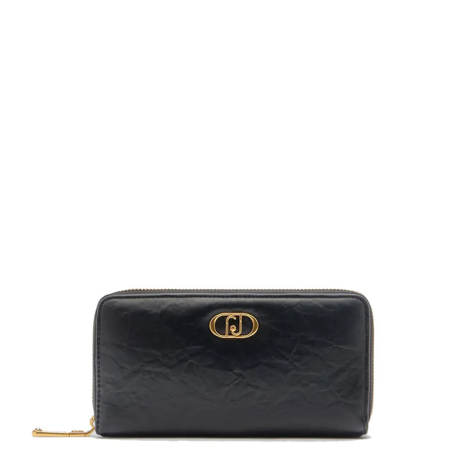 Portafoglio Donna Zip Around LIU JO Better La Puffy Nero