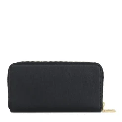 Portafoglio Donna Zip Around LOVE MOSCHINO Effetto Goffrato Nero