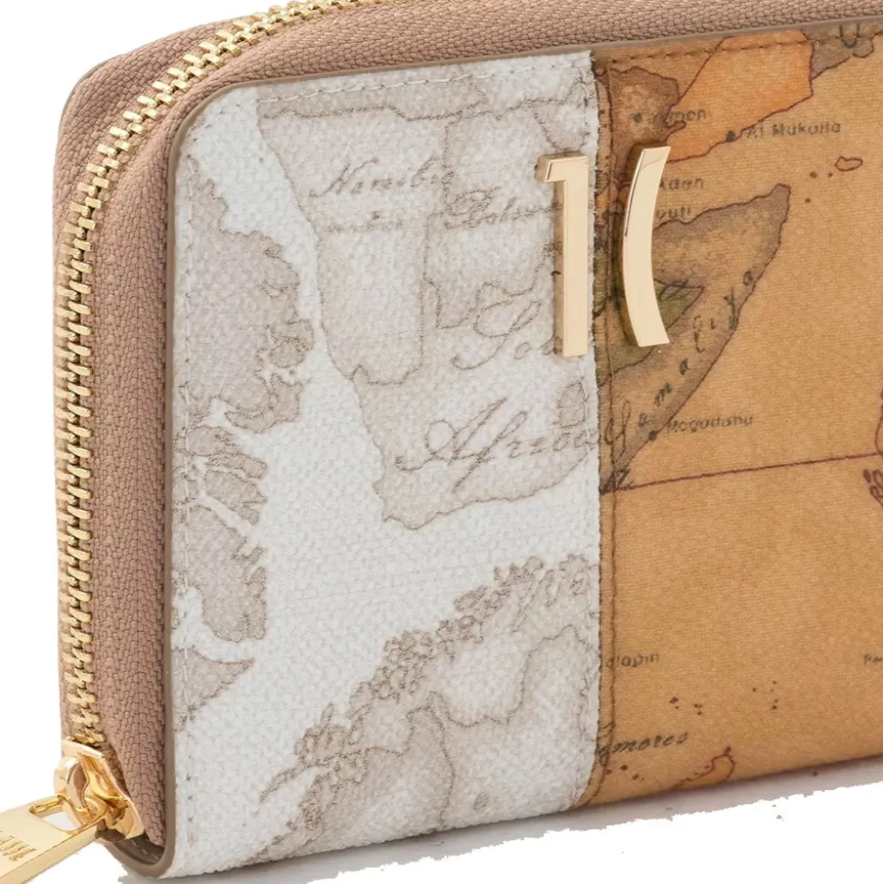 Portafoglio Piccolo Zip Around 1A Classe Alviero Martini linea Geo Mix PO62