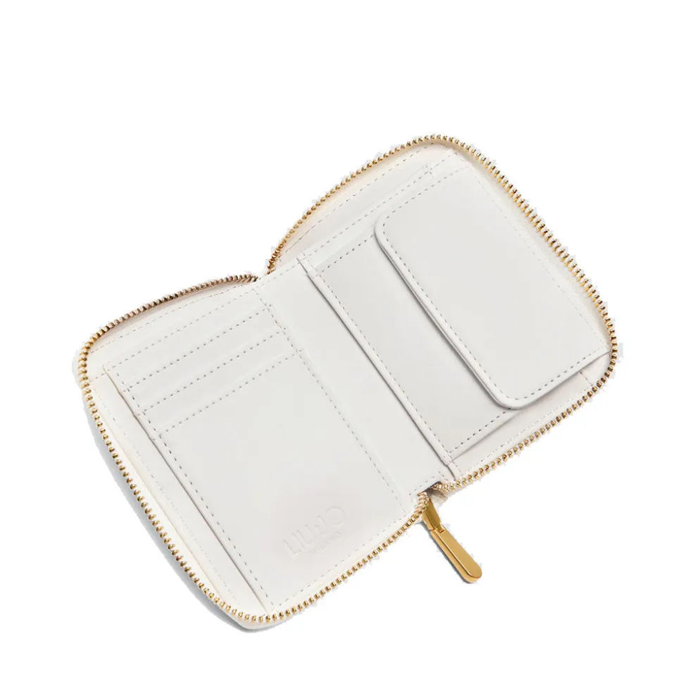 Portafoglio Piccolo Zip Around LIU JO Better La Puffy Off White