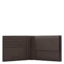 Portafoglio PIQUADRO uomo con portamonete Linea Modus Special PU257MOSR Marrone
