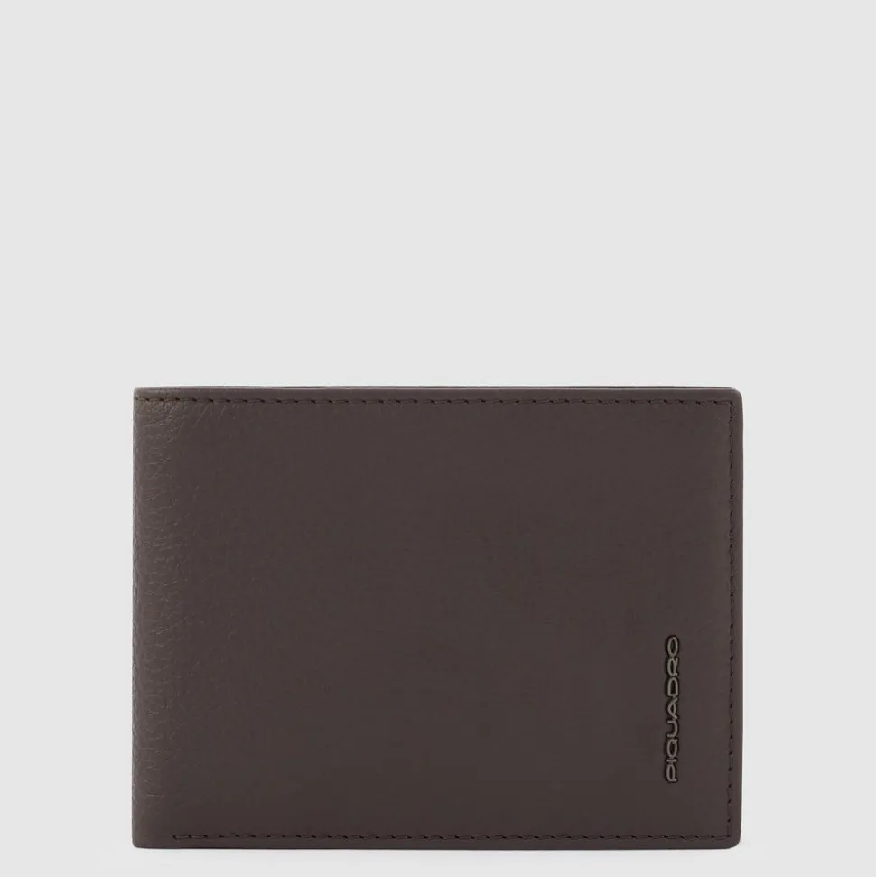 Portafoglio PIQUADRO uomo con portamonete Linea Modus Special PU257MOSR Marrone