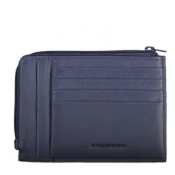 Portafoglio Porta Carte PIQUADRO In Pelle Blu Linea Pulse - PU1243P15