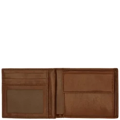 Portafoglio Uomo con Pattina e Portamonete THE BRIDGE In Pelle Marrone linea Story 01426601