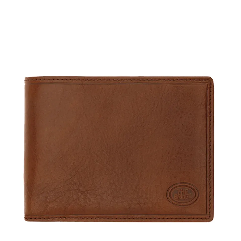 Portafoglio Uomo con Pattina THE BRIDGE linea Story in Pelle Marrone