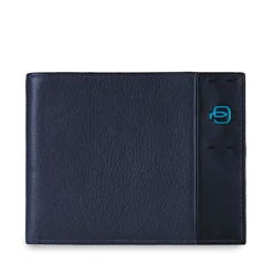 Portafoglio Uomo PIQUADRO in Pelle Blu con Pattina - PU1392P15