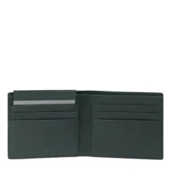 Portafoglio Uomo PIQUADRO In Pelle Colore Verde Linea Kiri - PU3891W135R