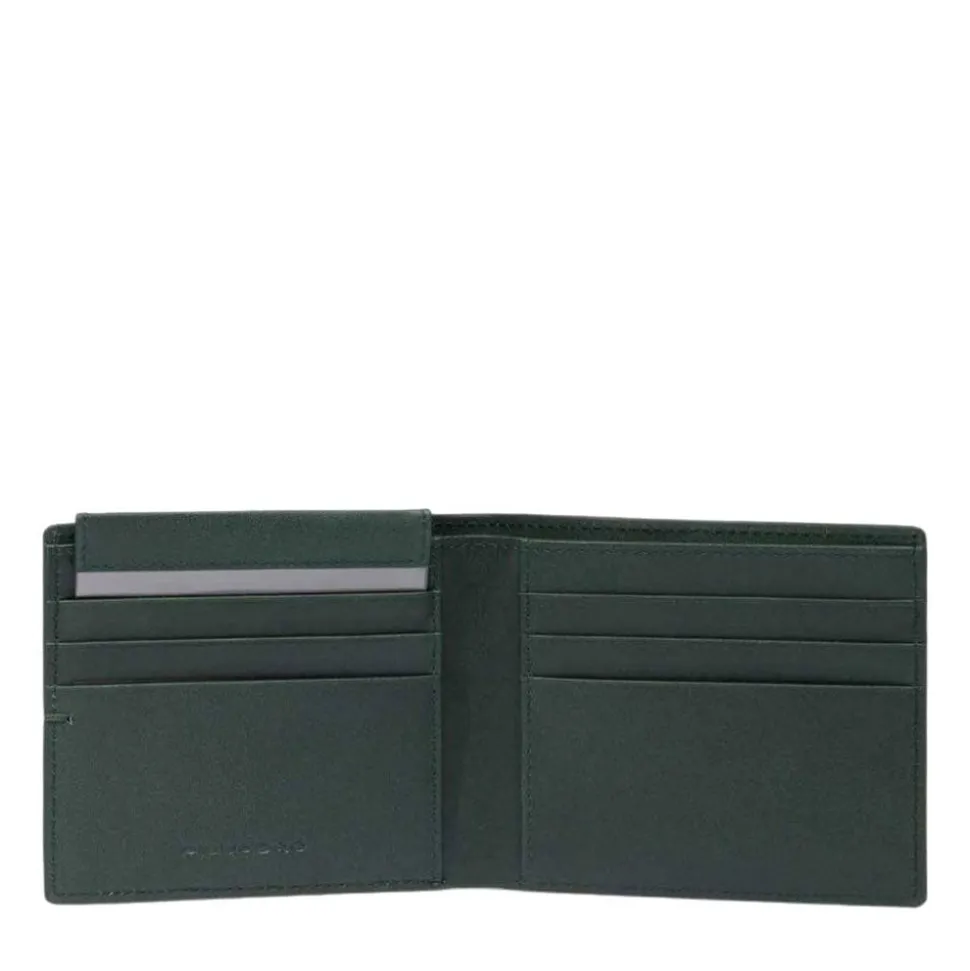 Portafoglio Uomo PIQUADRO In Pelle Colore Verde Linea Kiri - PU3891W135R